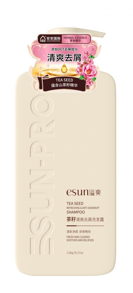 Tea seed refreshing dandruff removal shampoo